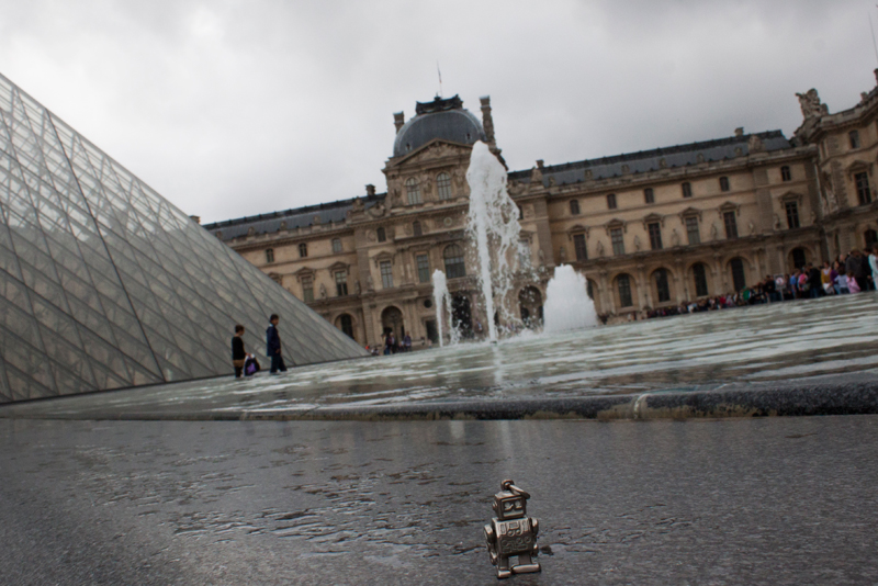 Robot Keychain at the Louvre