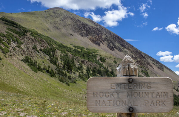 Hiking into Rocky Mountain National Park