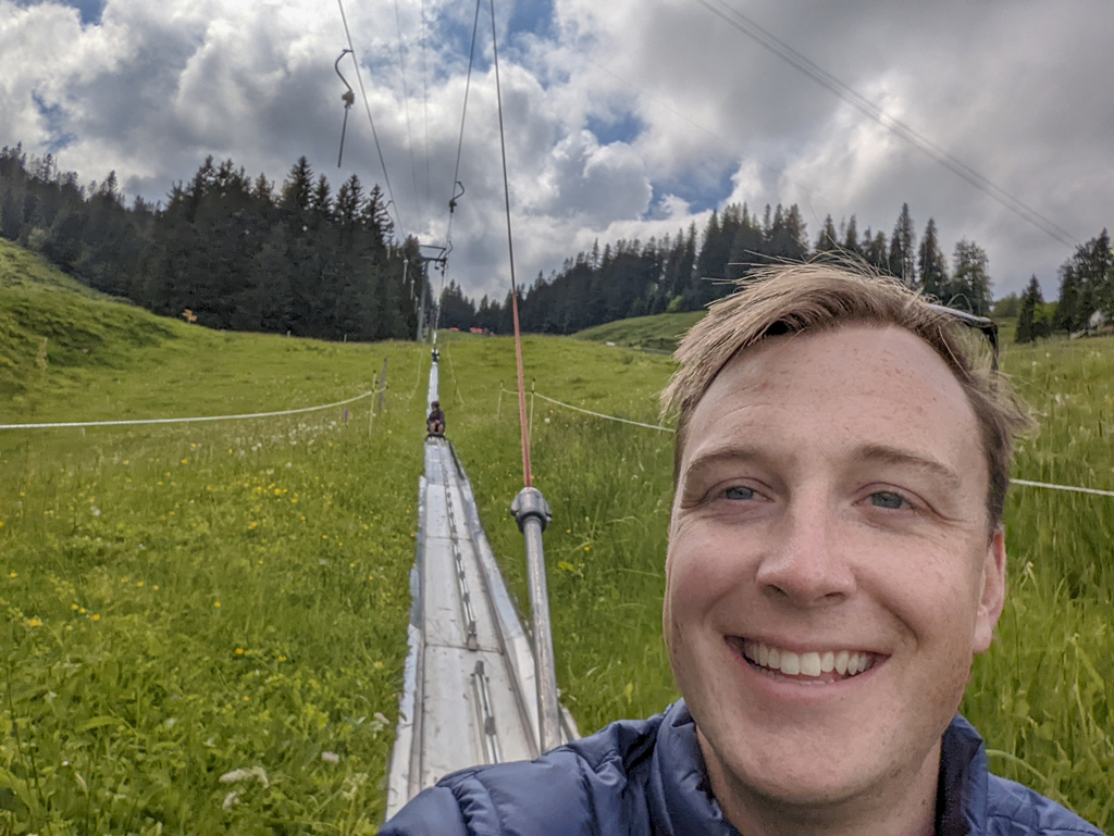 Selfie on the Alpine Slide