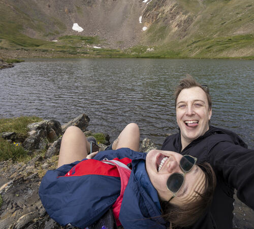 Goofy Lake Selfie